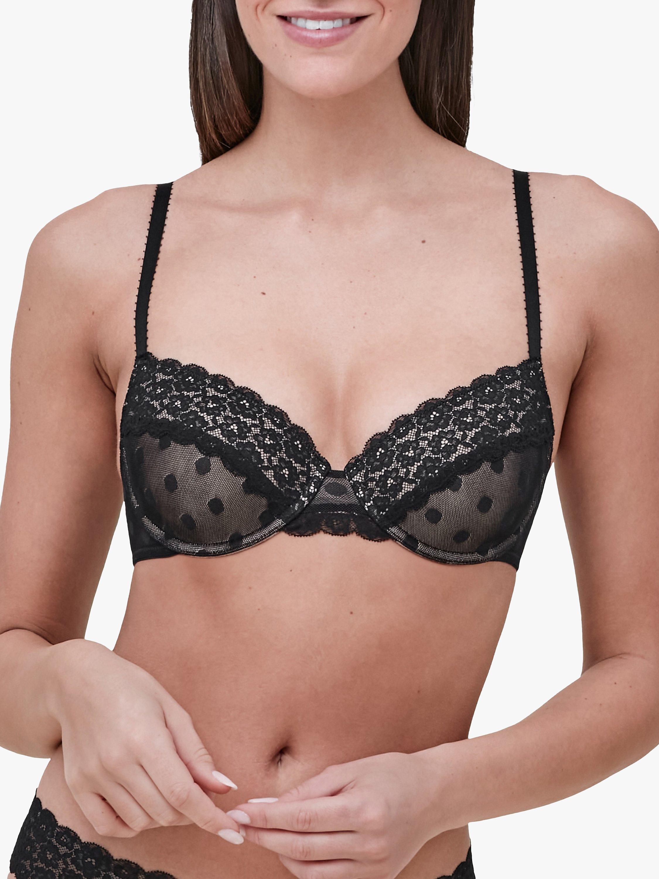 Skarlett Blue Dare Demi Cup Bra, Black
