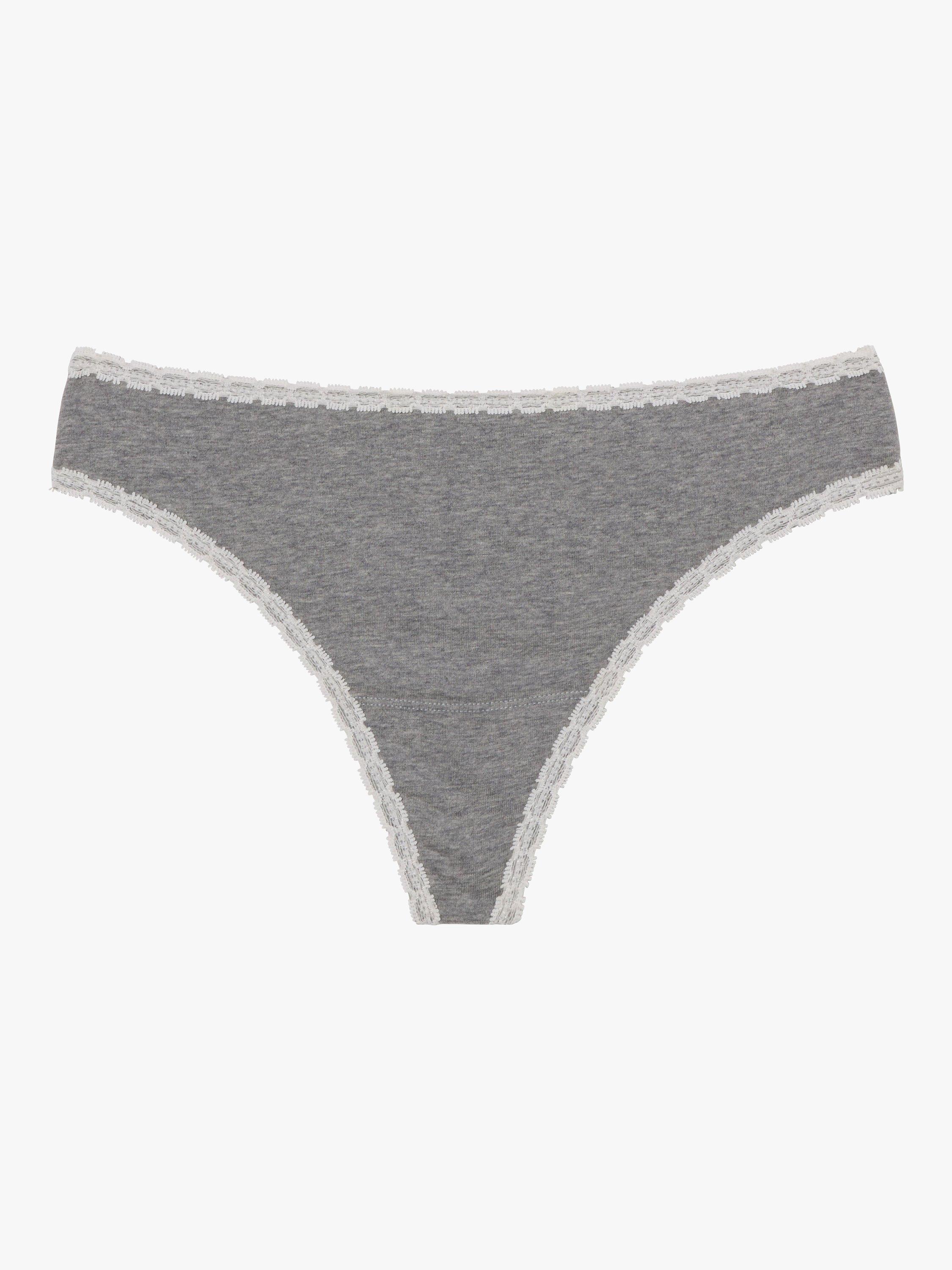 Product image 3 of 3, which shows Skarlett Blue Adorned Thong, Heather Grey, S