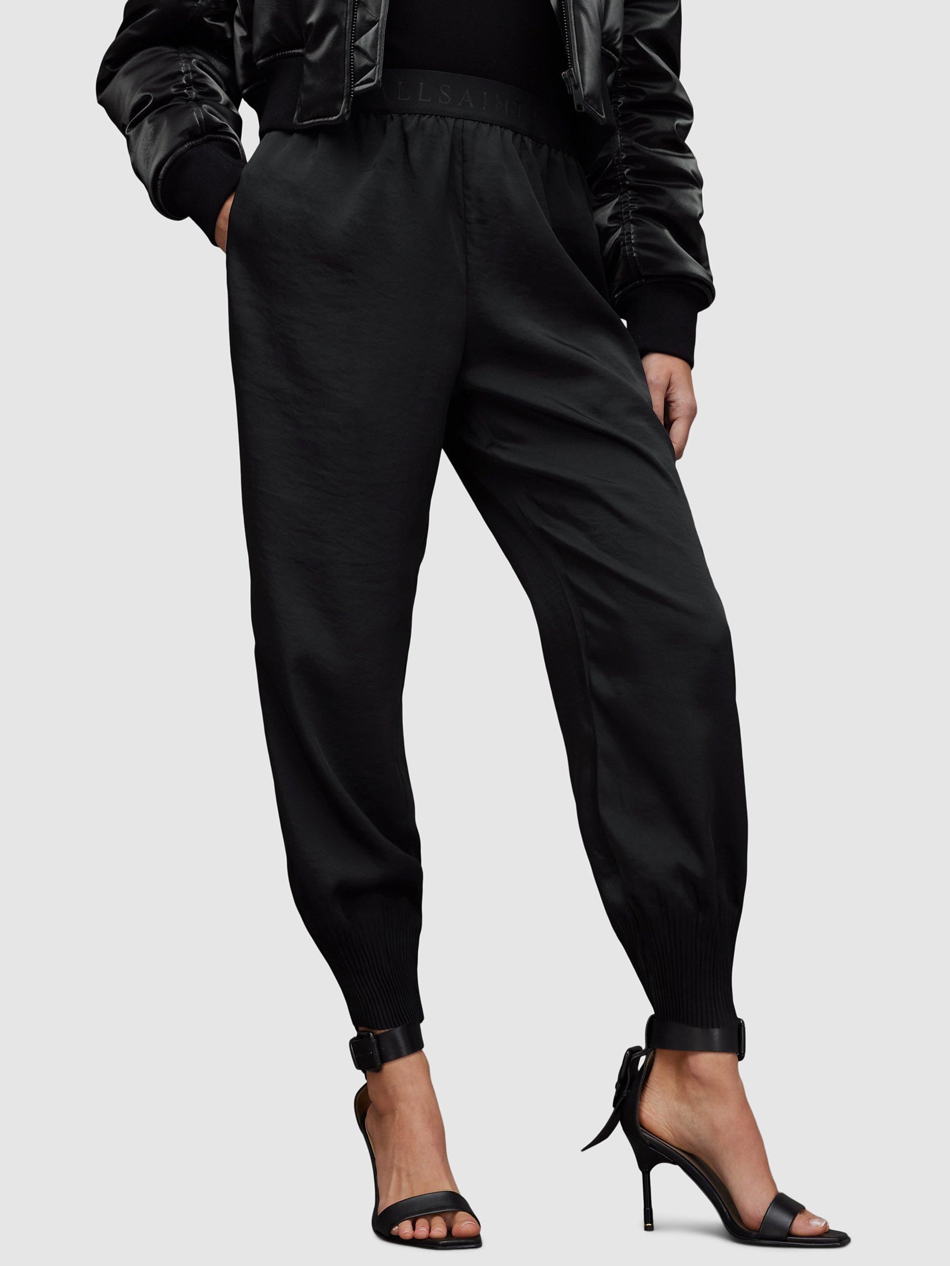 AllSaints Nala Tapered Trousers, Black