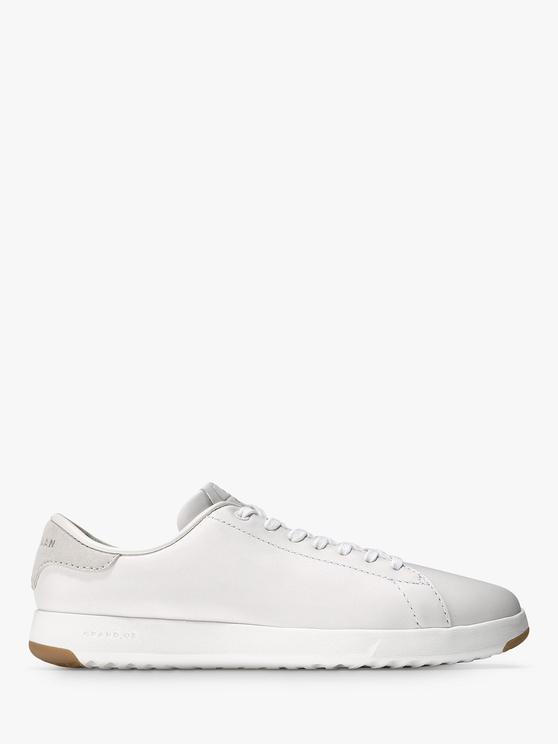 Cole Haan Grandpro Leather Tennis Trainers, Optic White