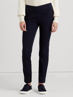 Lauren Ralph Lauren Keslina Skinny Fit Trousers, Lauren Navy, Lauren Navy