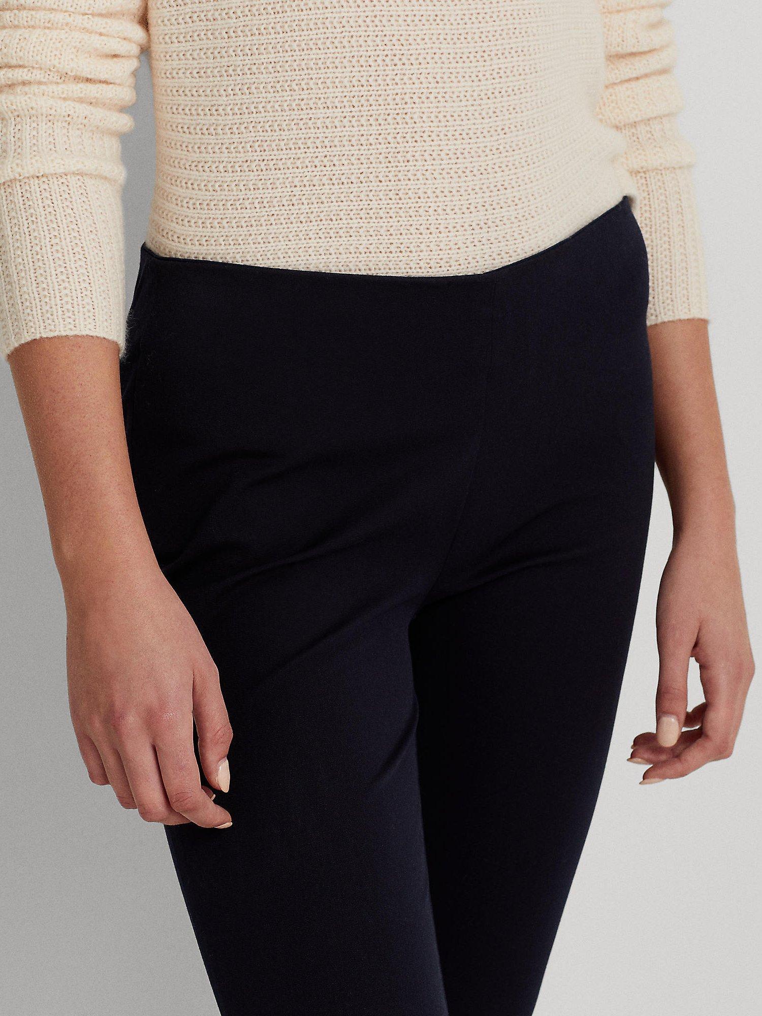 Product image 5 of 5, which shows Lauren Ralph Lauren Keslina Skinny Fit Trousers, Lauren Navy, 8
