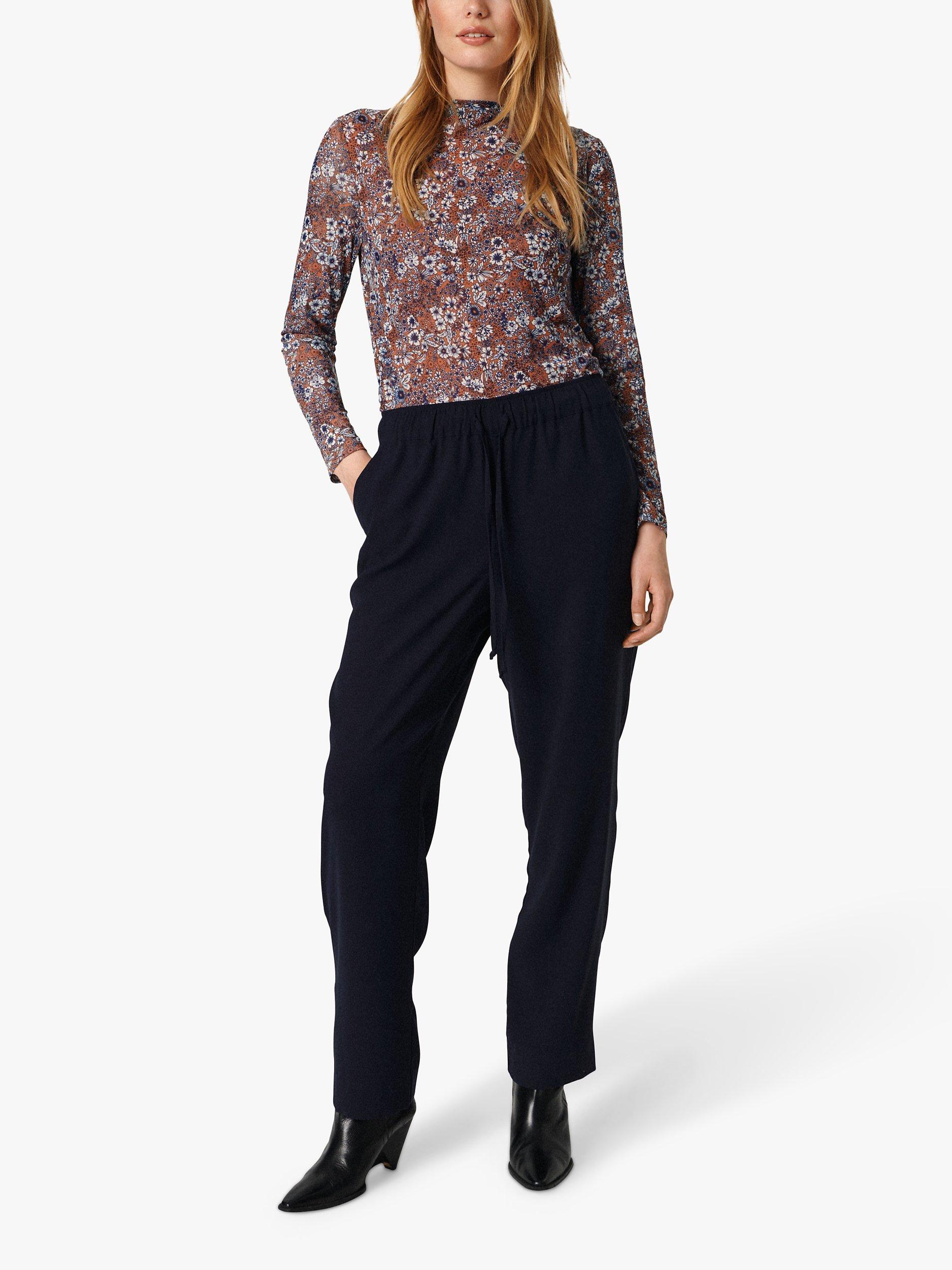 Soaked In Luxury Briley Floral Top, Amber Brown