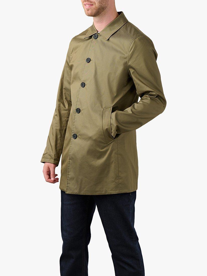 Product image 1 of 7, which shows Guards London Montague Reversible Raincoat, Khaki/Navy, 36R