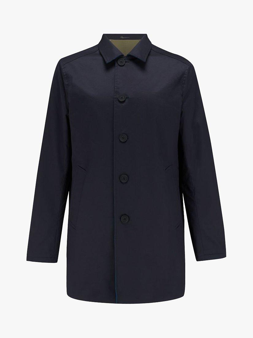 Product image 4 of 7, which shows Guards London Montague Reversible Raincoat, Khaki/Navy, 36R