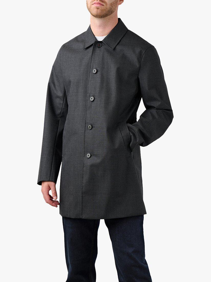 Product image 1 of 4, which shows Guards London William Wool Raincoat, Grey, 38R