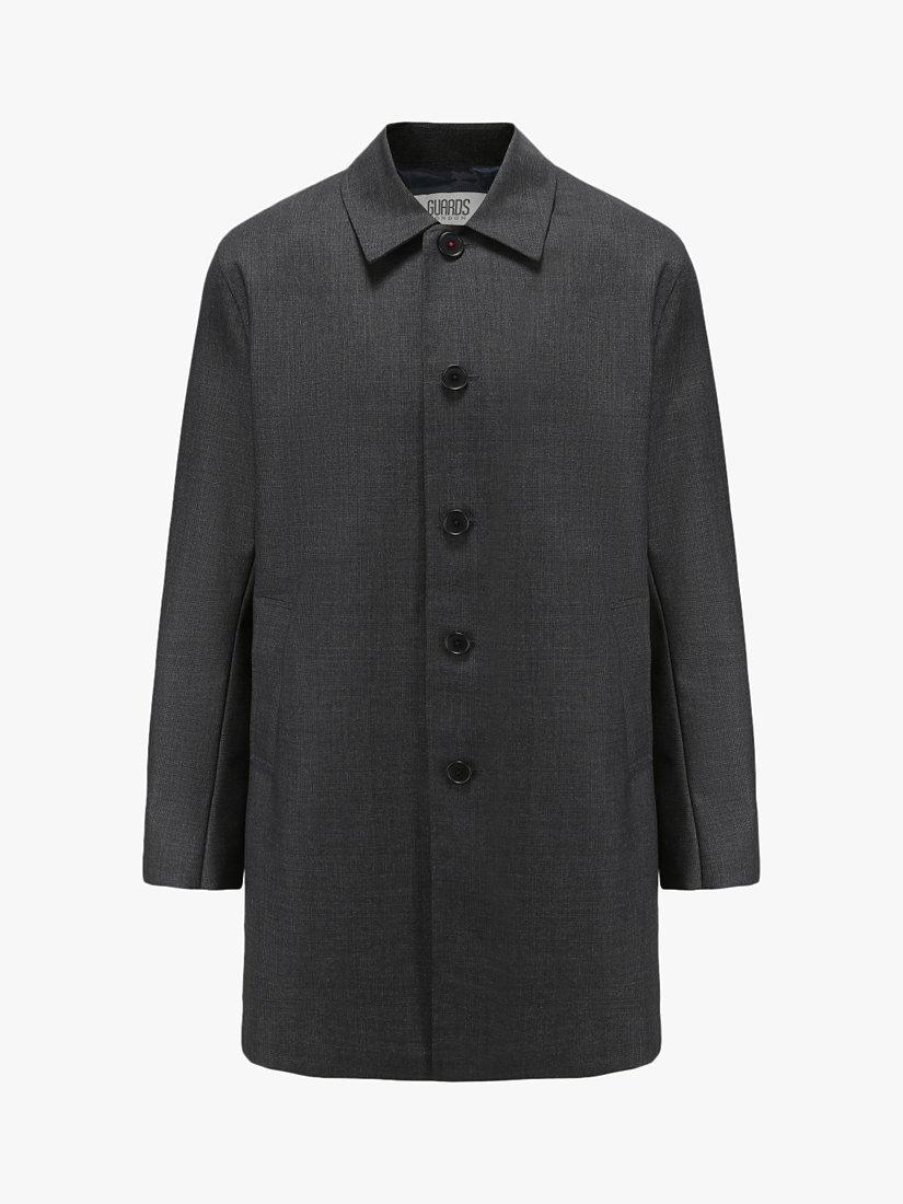 Product image 3 of 4, which shows Guards London William Wool Raincoat, Grey, 38R
