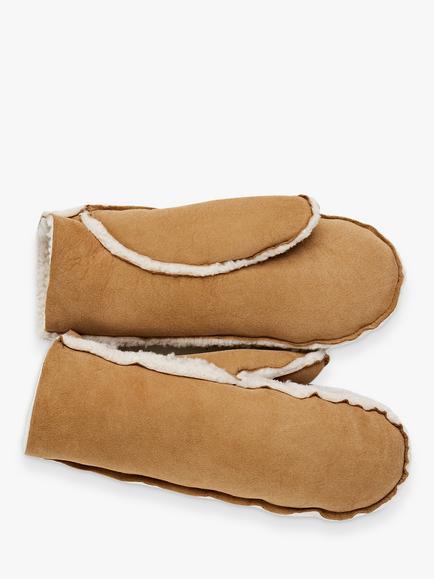 Celtic & Co. Sheepskin Mittens - view 2, Spice