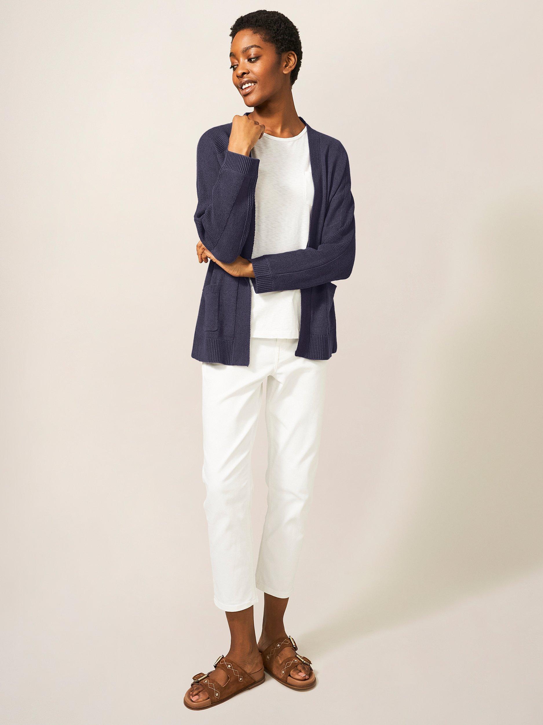 White Stuff Tiana Cardigan, Dusty Purple, 8