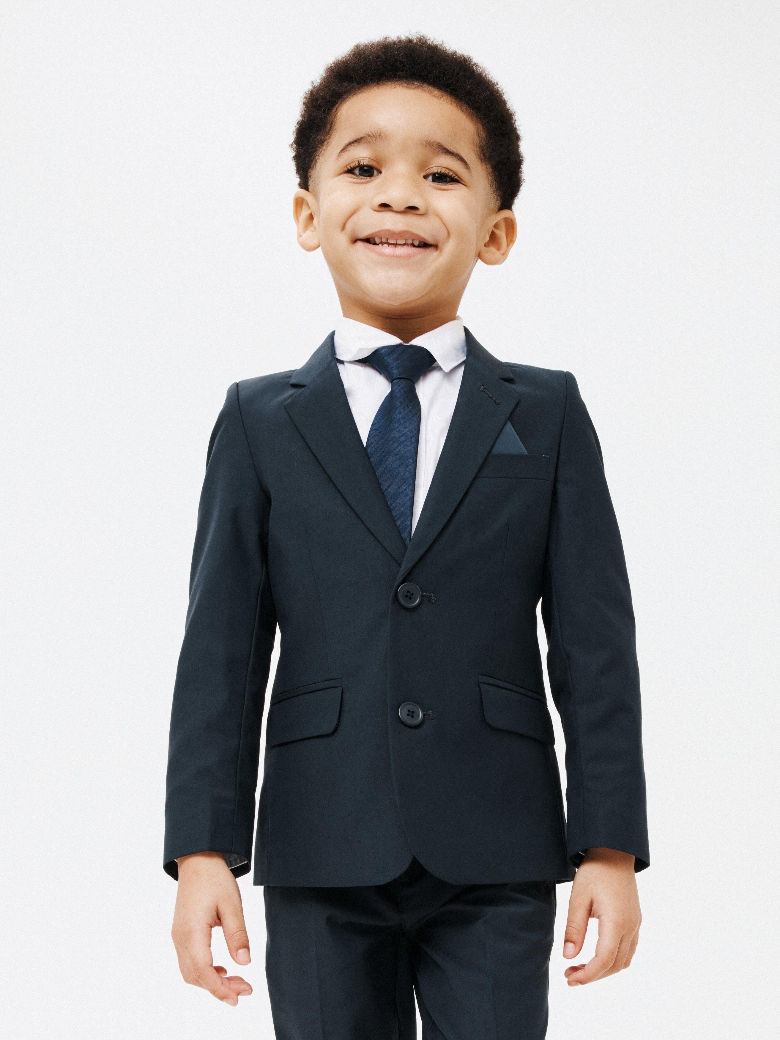 John Lewis Heirloom Collection Kids' Plain Darted Blazer, Blue