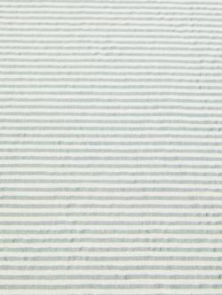 John Lewis Leckford Striped Seersucker Cotton Tablecloth - view 2, Green