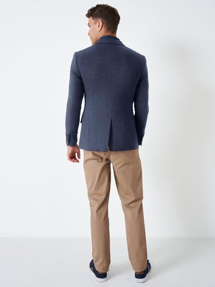 Crew Clothing Birdseye Jersey Blazer, Navy - view 2, Navy