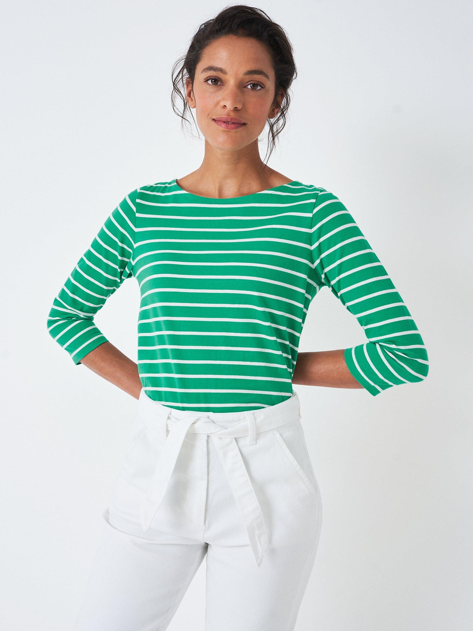Crew Clothing Stripe Print Cotton Top