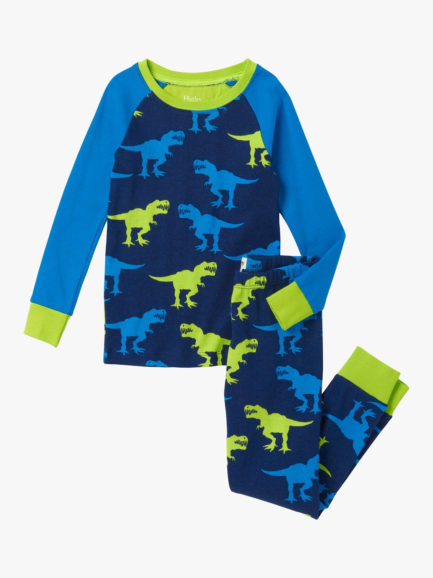 Hatley Kids' Cotton Animal Graphic Long Sleeve Pyjama Set