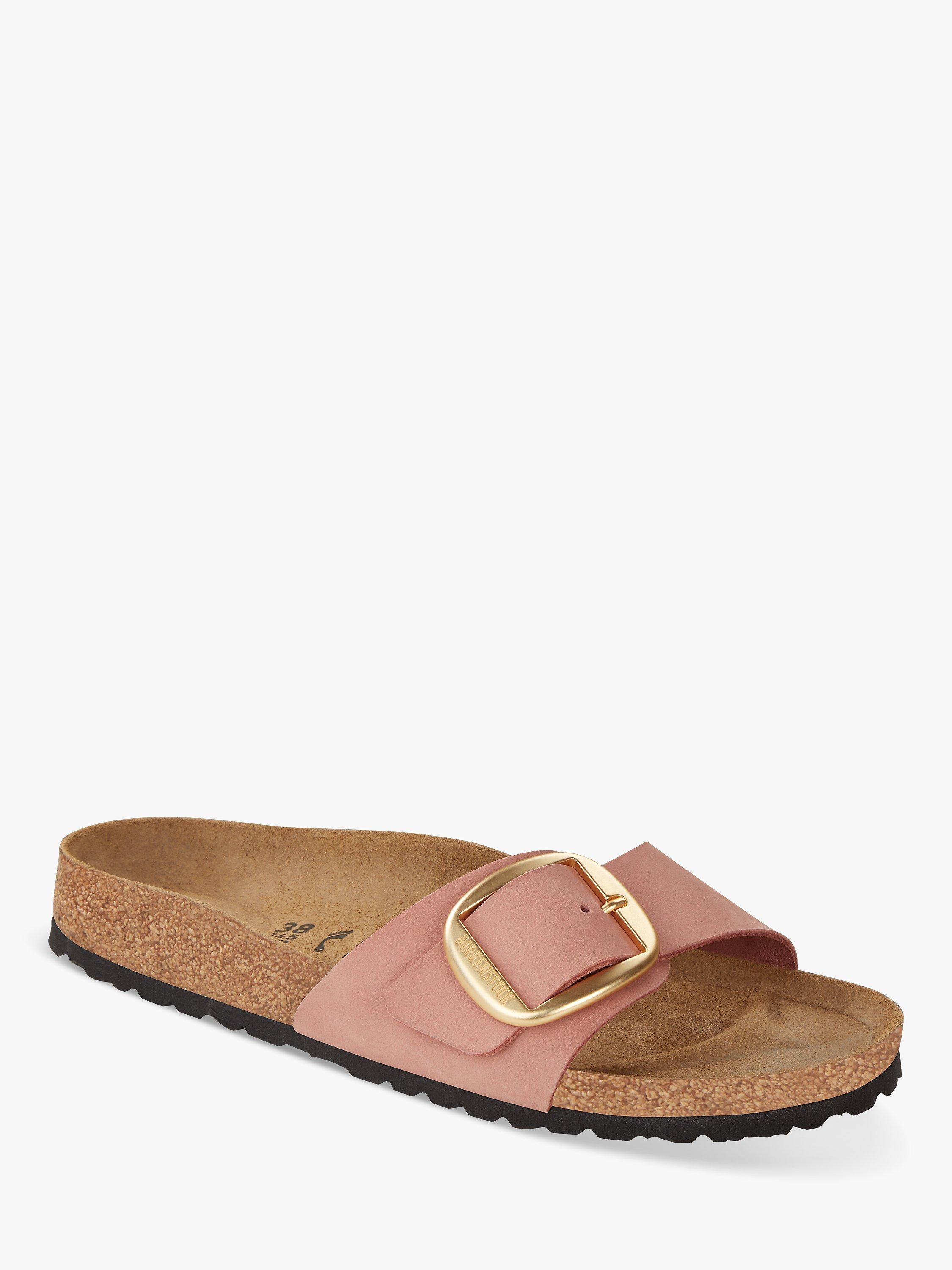 Birkenstock Madrid Narrow Fit Big Buckle Nubuck Leather Sandals, Old Rose