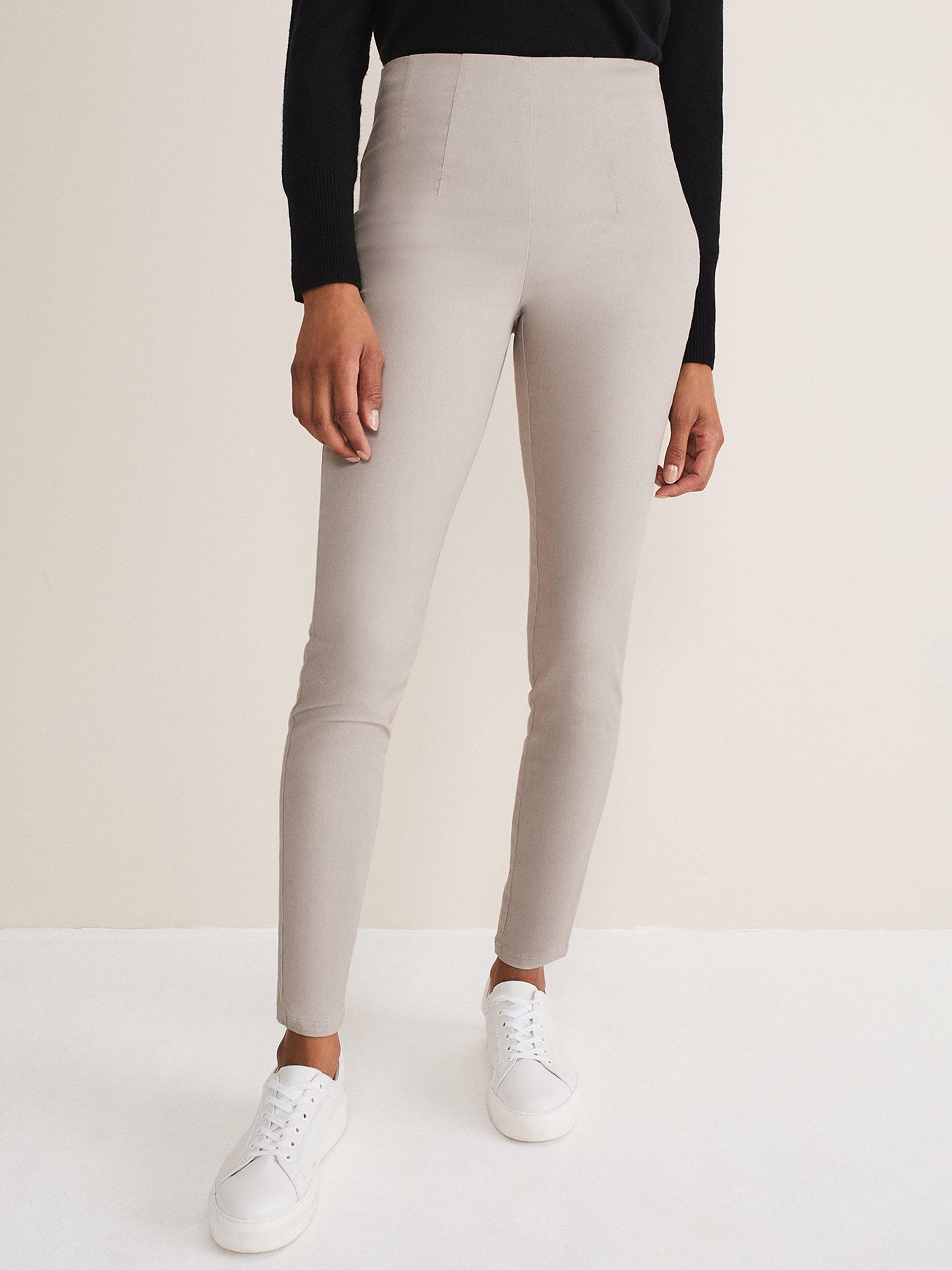 Phase Eight Amina Side Zip Jeggings, Mushroom