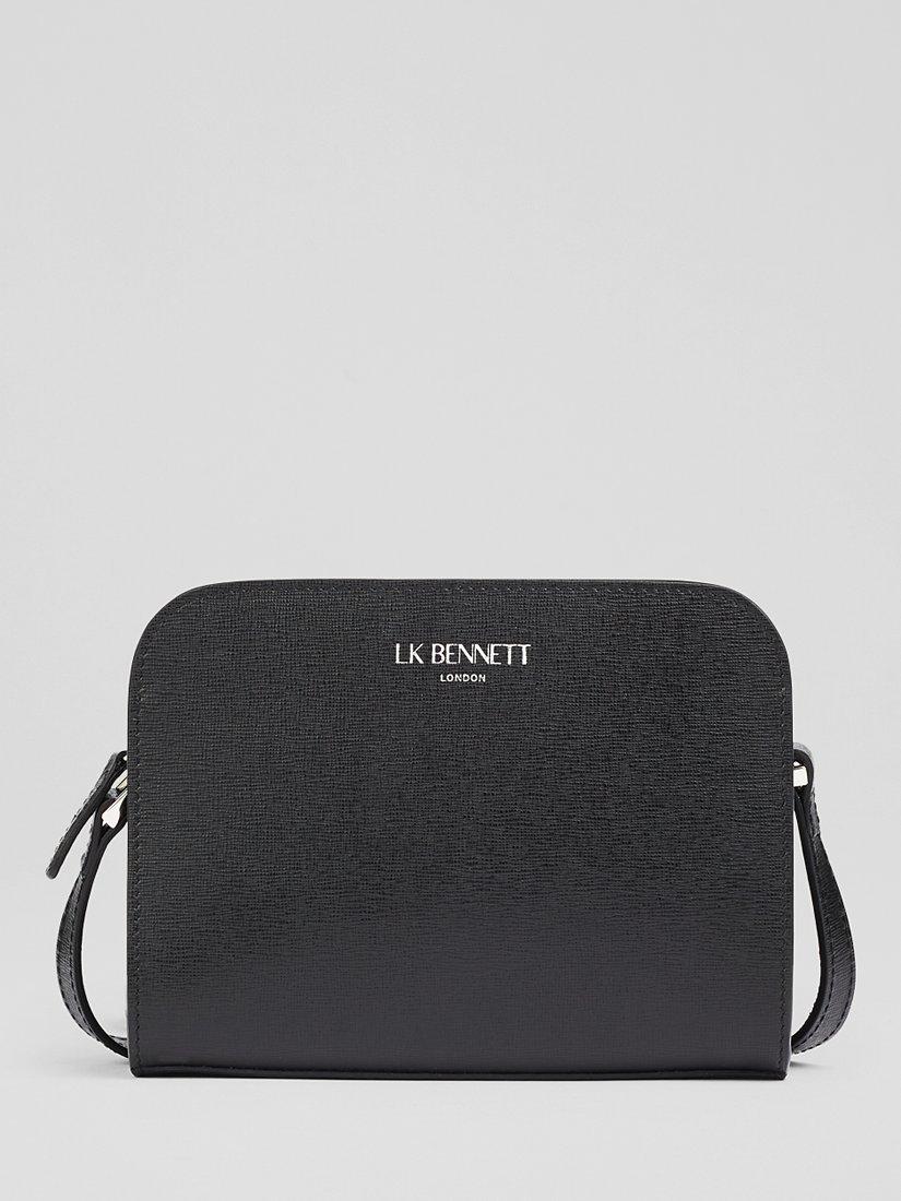 L.K.Bennett Marie Leather Cross Body Bag, Black