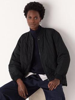 Whistles Ida Short Quilted Coat, Black