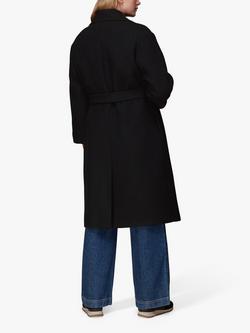 Whistles Lorna Wrap Wool Coat - view 2, Black