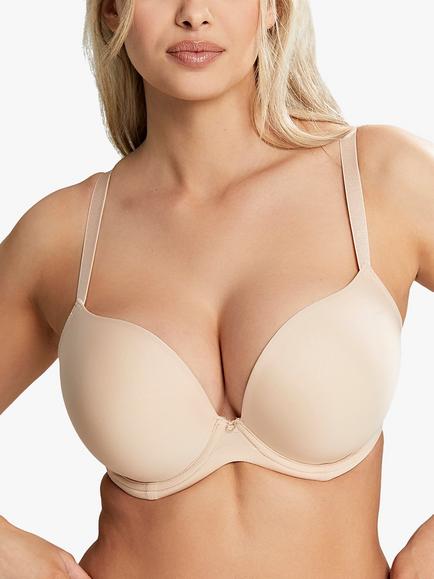 Panache Faith Moulded Plunge Bra, Latte