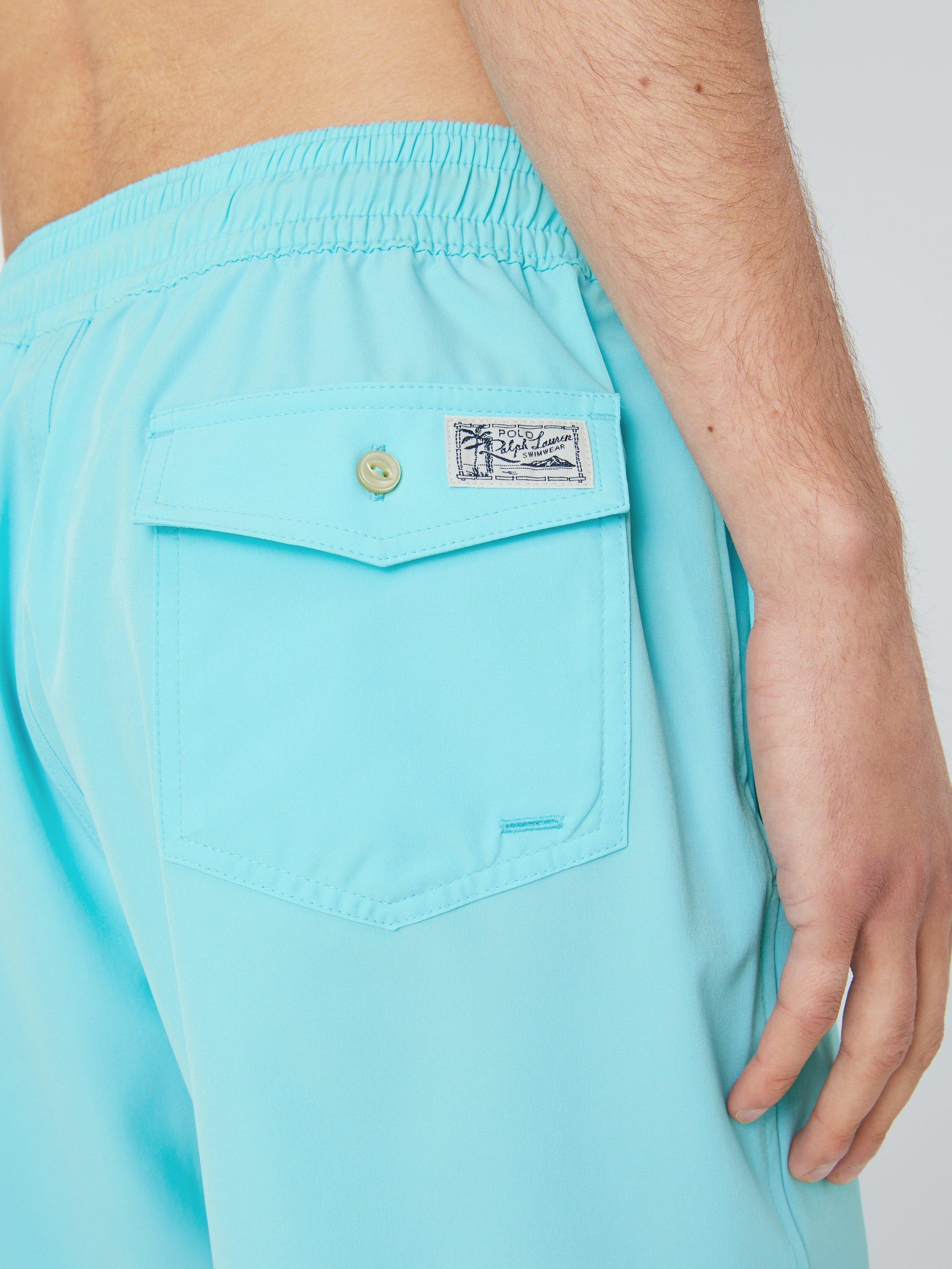 Product image 5 of 5, which shows Polo Ralph Lauren Traveller Swim Shorts, Turquoise, S