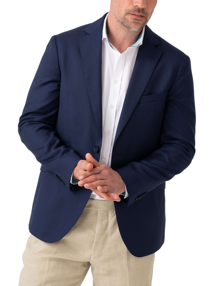 KOY Wool Blazer, Navy, Navy