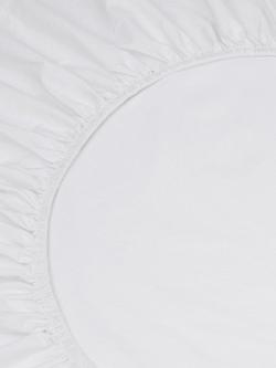 Piglet in Bed Washed Cotton Percale Fitted Sheets, White