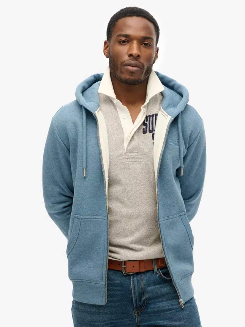 Superdry light blue hoodie hotsell