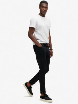 Superdry Organic Cotton Skinny Jeans - view 2, Venom Washed Black