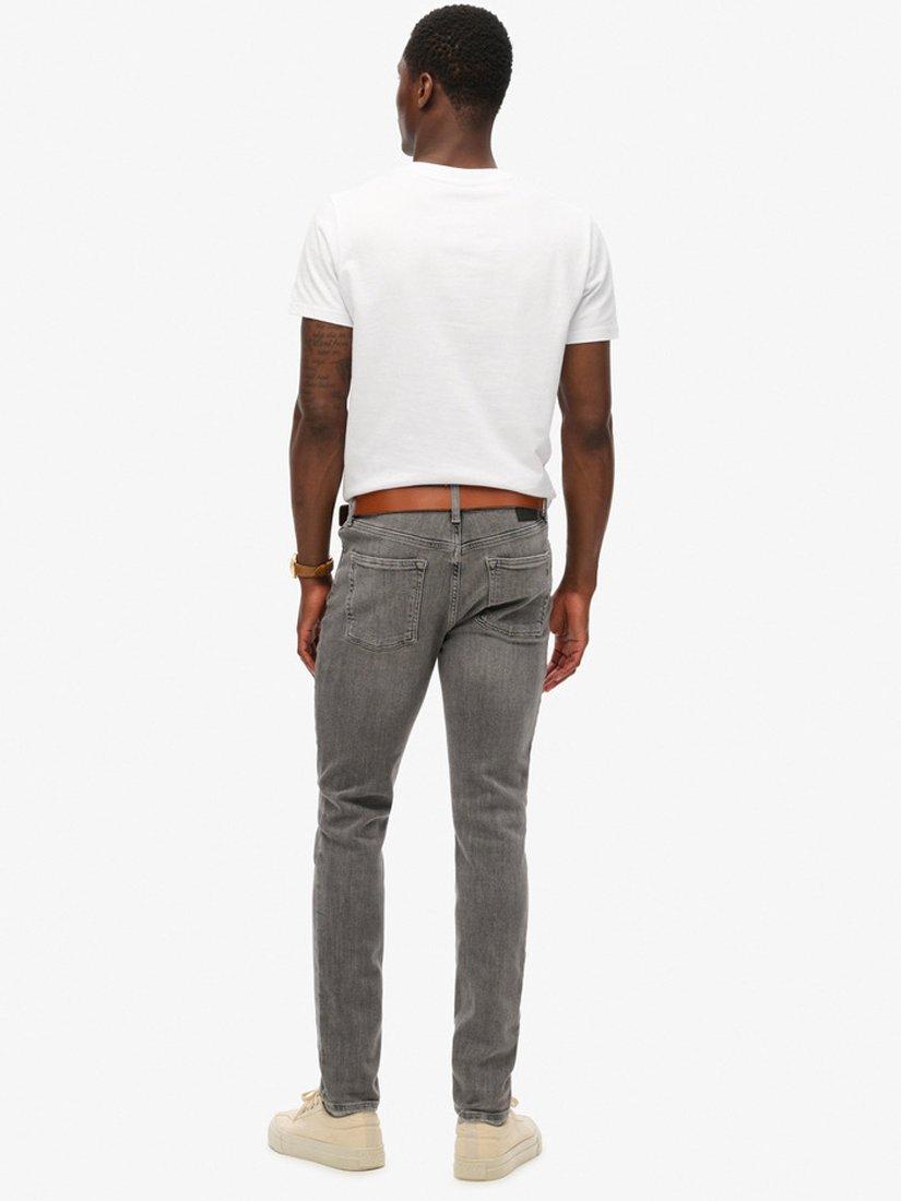 Product image 6 of 8, which shows Superdry Organic Cotton Skinny Jeans, Clinton Used Grey, W30/L30