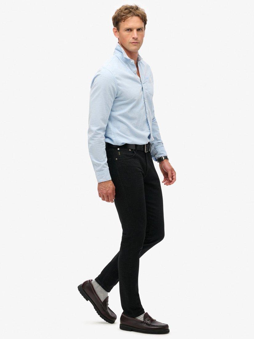 Product image 2 of 7, which shows Superdry Organic Cotton Slim Jeans, Venom Washed Black, W31/L34