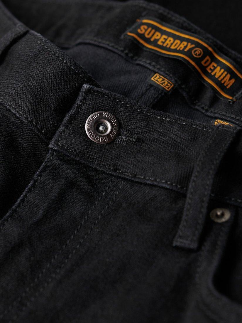 Product image 5 of 7, which shows Superdry Organic Cotton Slim Jeans, Venom Washed Black, W31/L34
