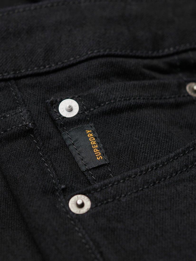 Product image 6 of 7, which shows Superdry Organic Cotton Slim Jeans, Venom Washed Black, W31/L34