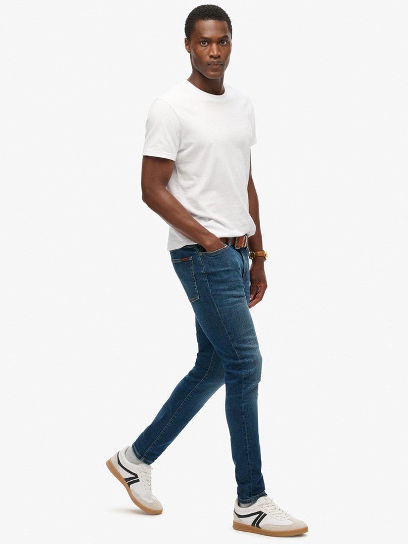 Product image 2 of 5, which shows Superdry Organic Cotton Skinny Jeans, Jefferson Ink Vntg, W30/L30