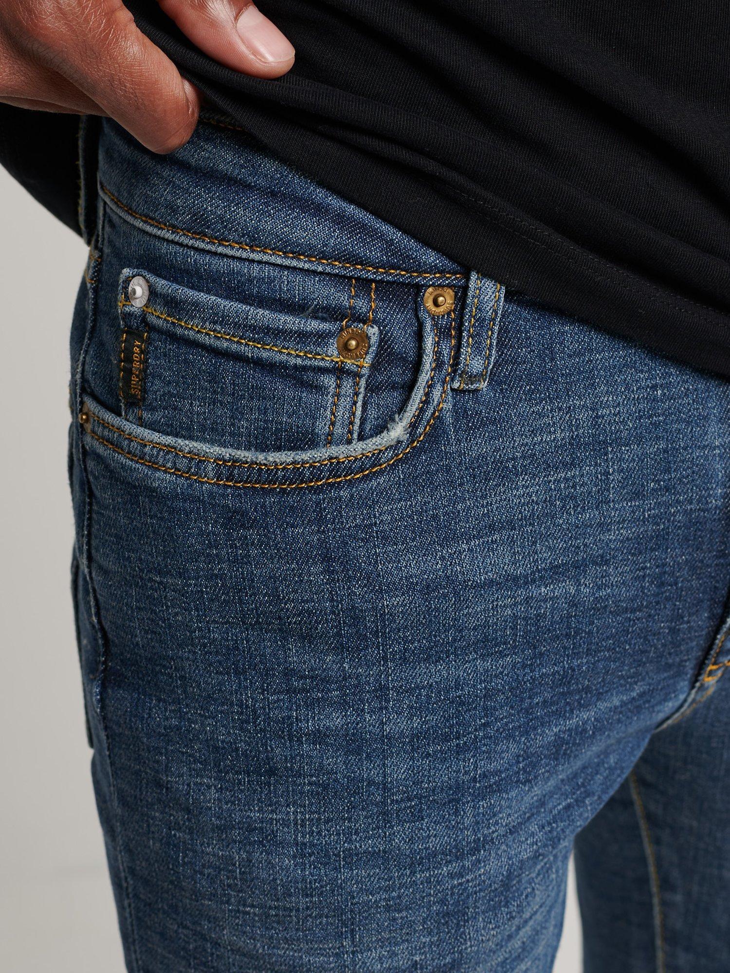 Product image 5 of 5, which shows Superdry Organic Cotton Skinny Jeans, Jefferson Ink Vntg, W30/L30