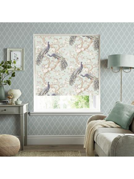 Laura Ashley Belvedere Blackout Roller Blind, Duck Egg