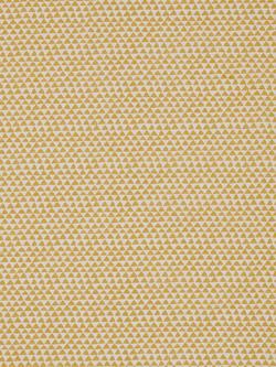 John Lewis Pyramid Print Pair Dimout/Thermal Lined Pencil Pleat Curtains, Mustard - view 2, Mustard
