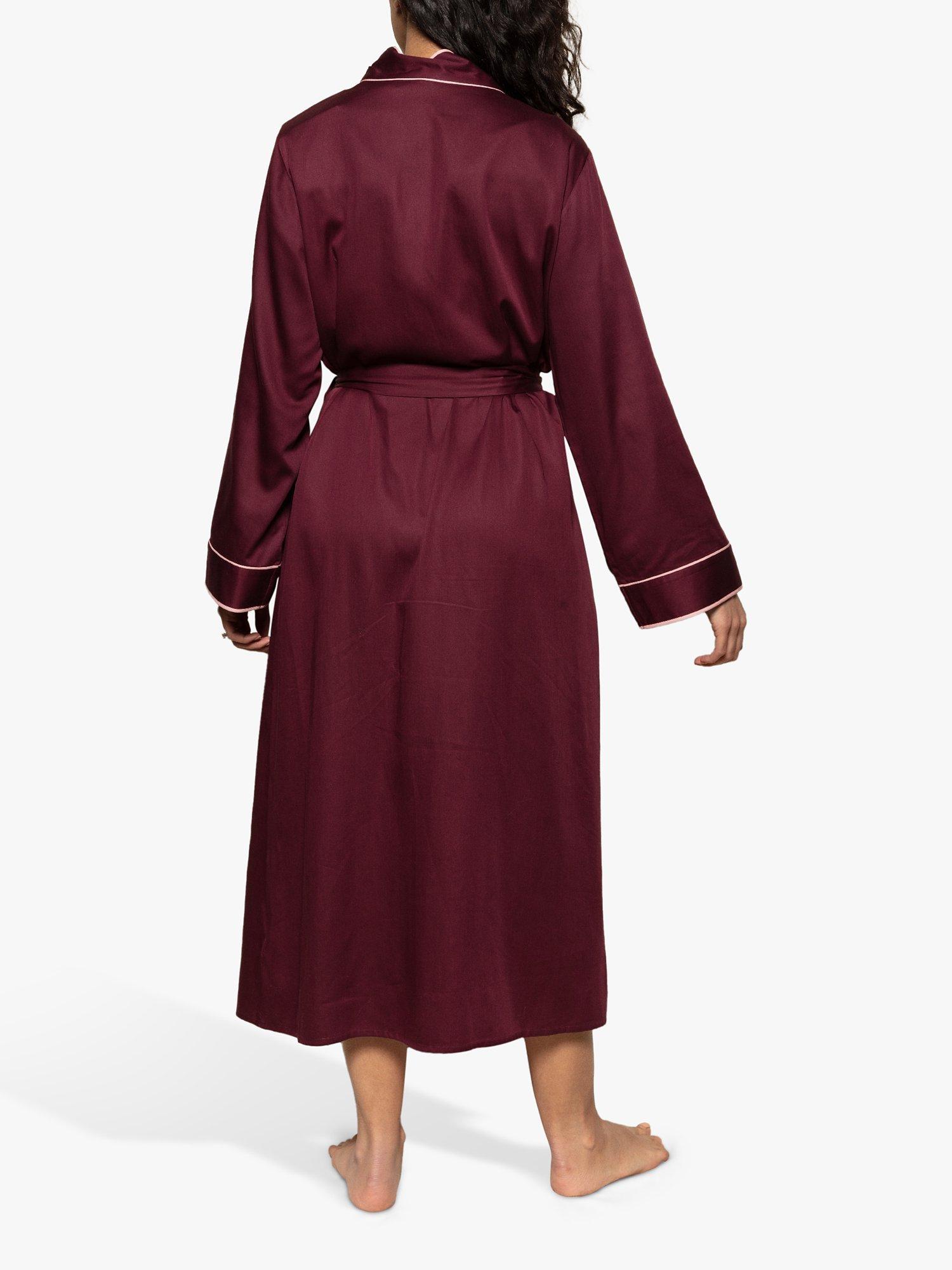 Product image 2 of 4, which shows Fable & Eve Piccadilly Long Robe, Burgundy, 8