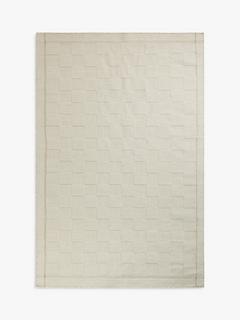 John Lewis Basket Check Indoor/Outdoor Rug, Oatmeal, L240 x W170 cm