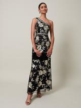 Phase Eight Donna Velvet Dress, Black