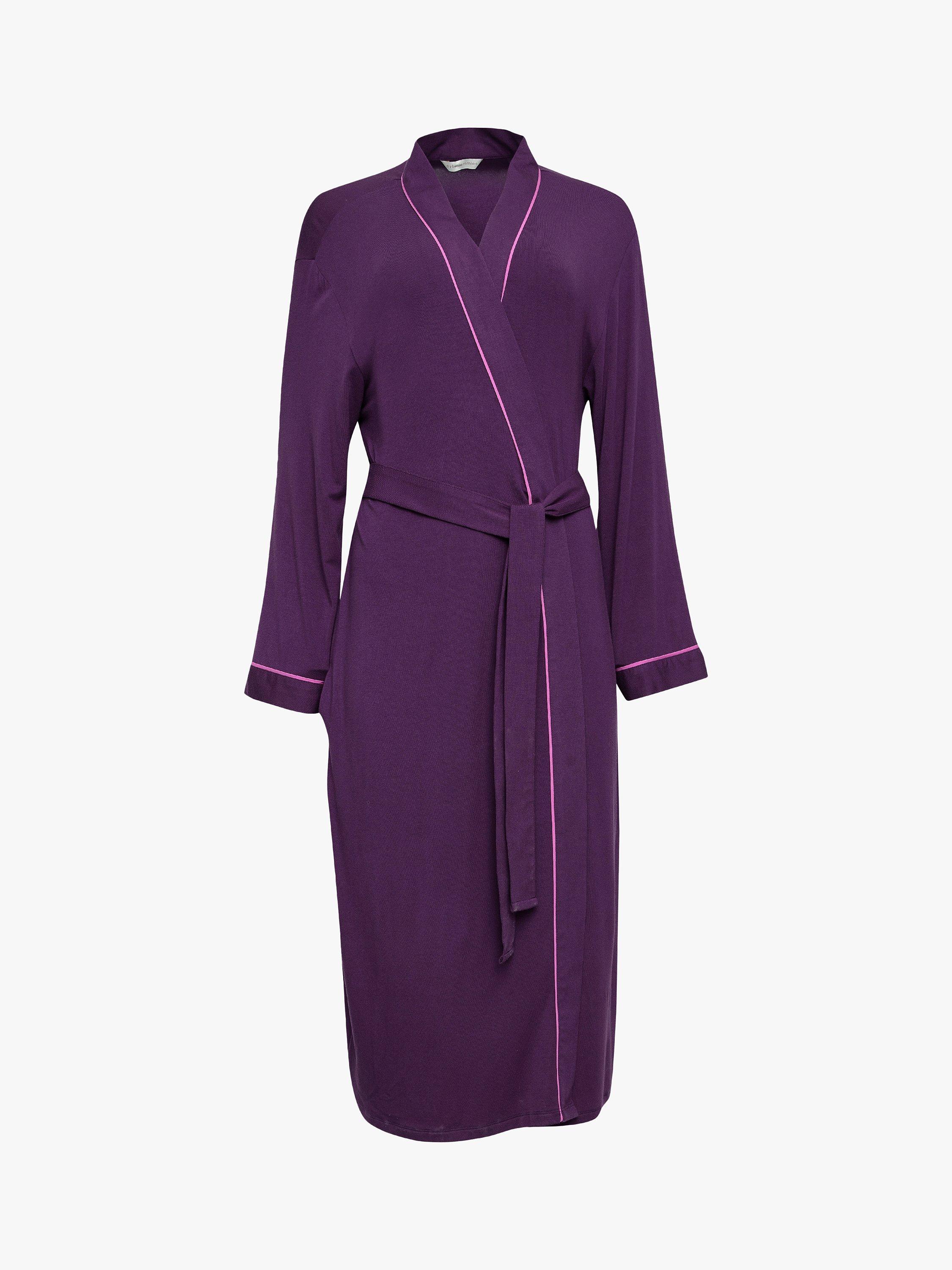 Product image 3 of 3, which shows Cyberjammies Clarissa Knit Wrap Dressing Gown, Purple, 8
