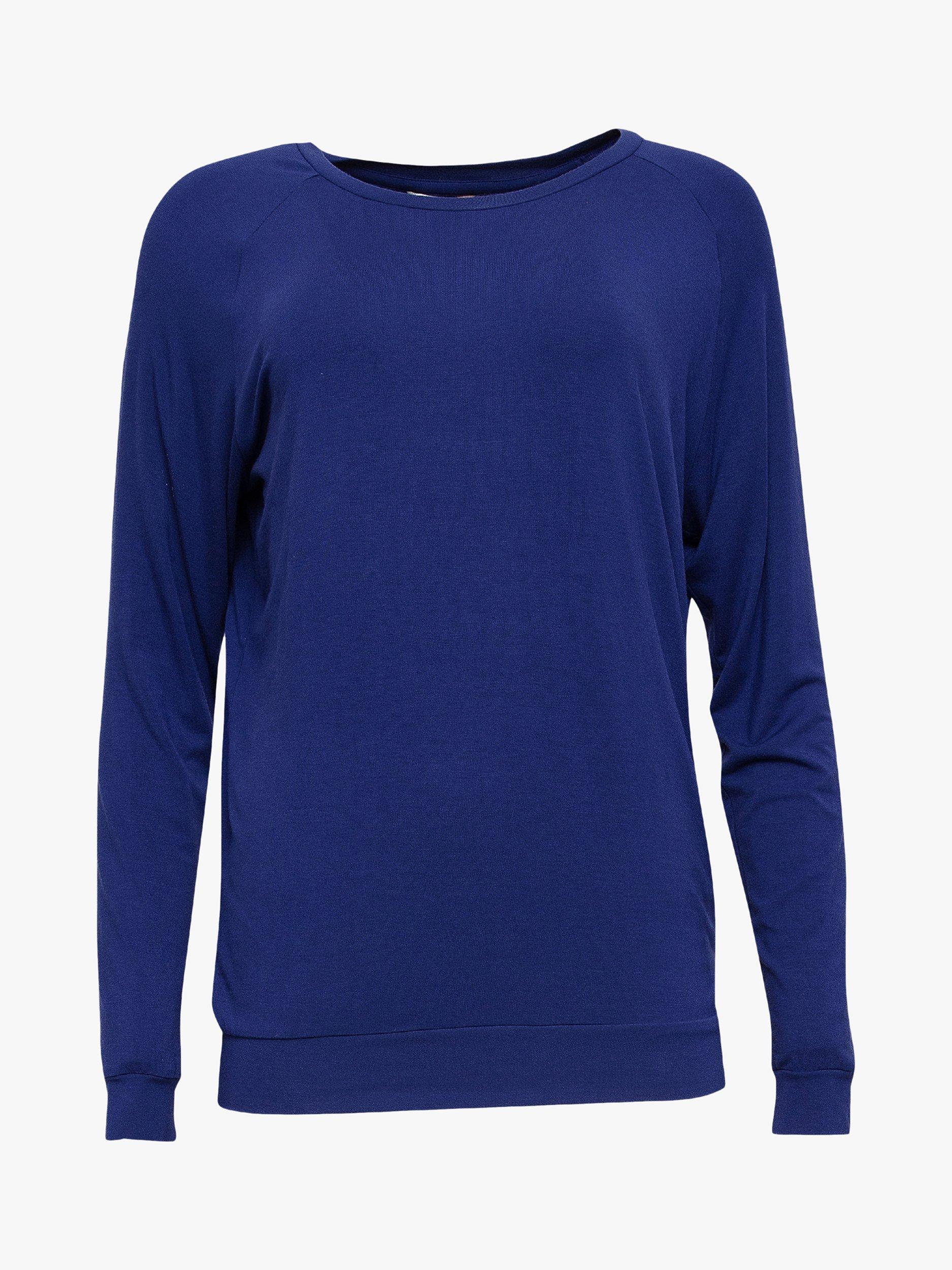 Product image 3 of 4, which shows Cyberjammies Riley Slouch Pyjama Top, Navy, 8