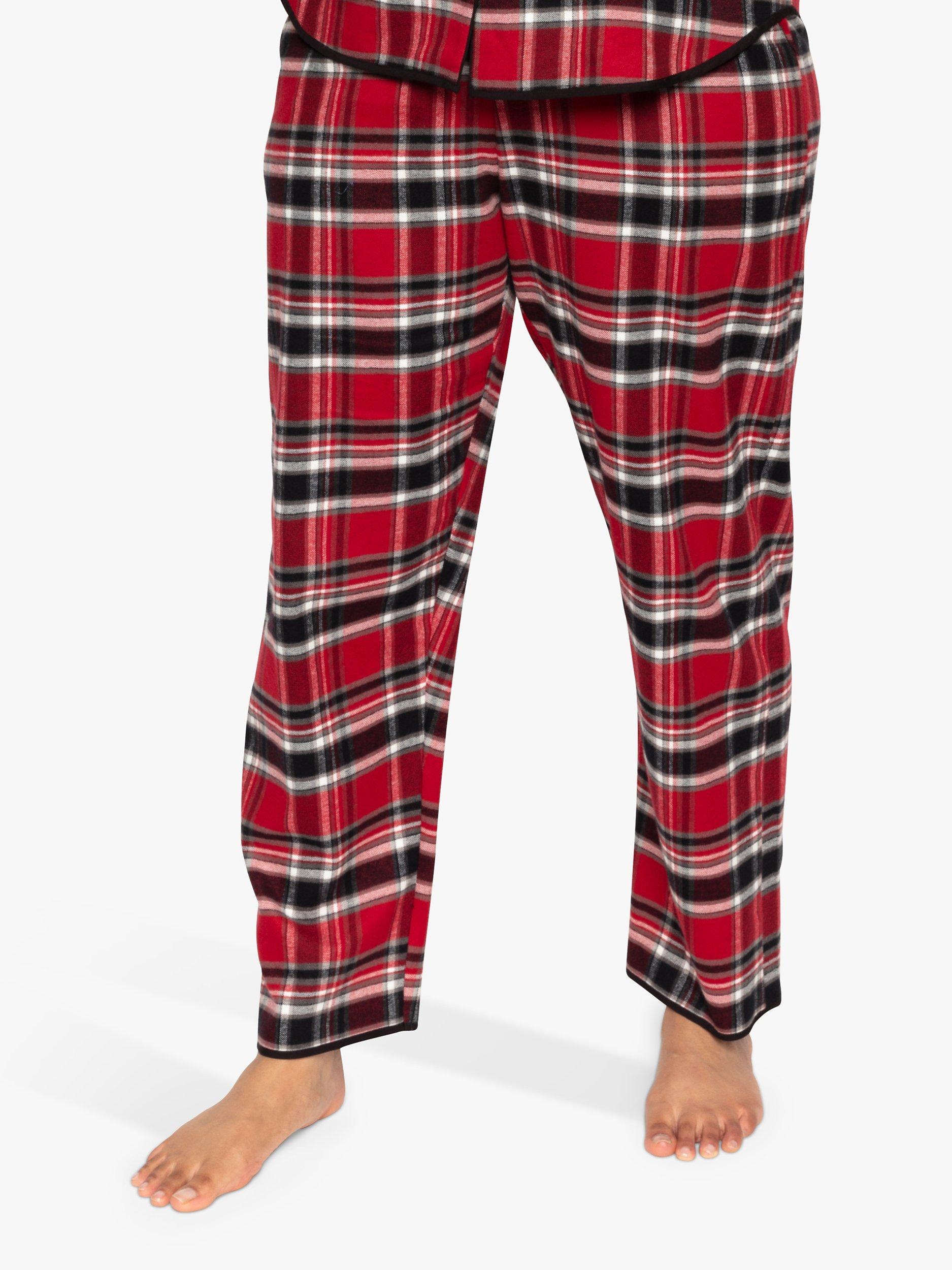 Cyberjammies Windsor Check Pyjama Bottoms, Red Mix, 8