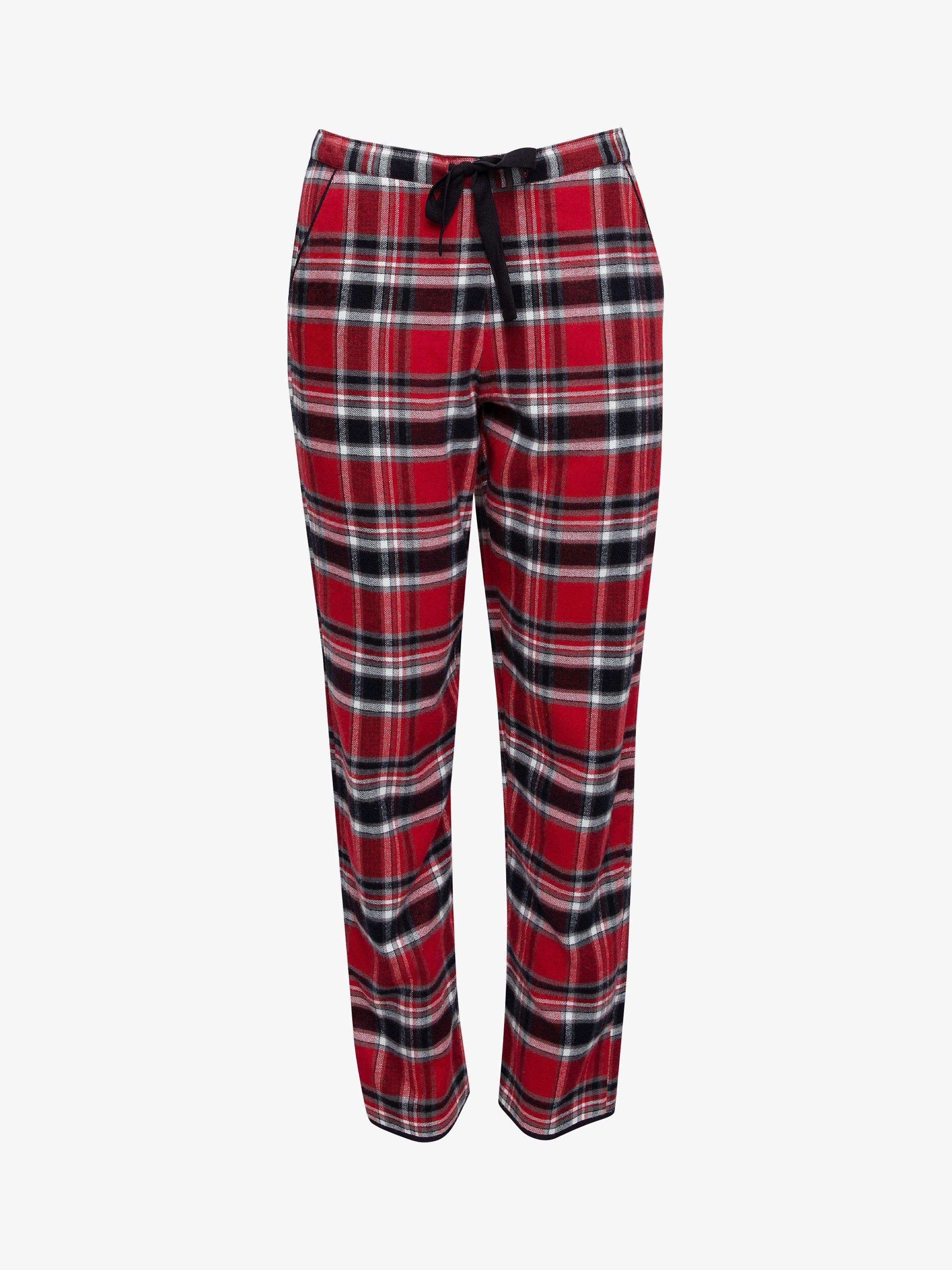 Cyberjammies Windsor Check Pyjama Bottoms, Red Mix, 8