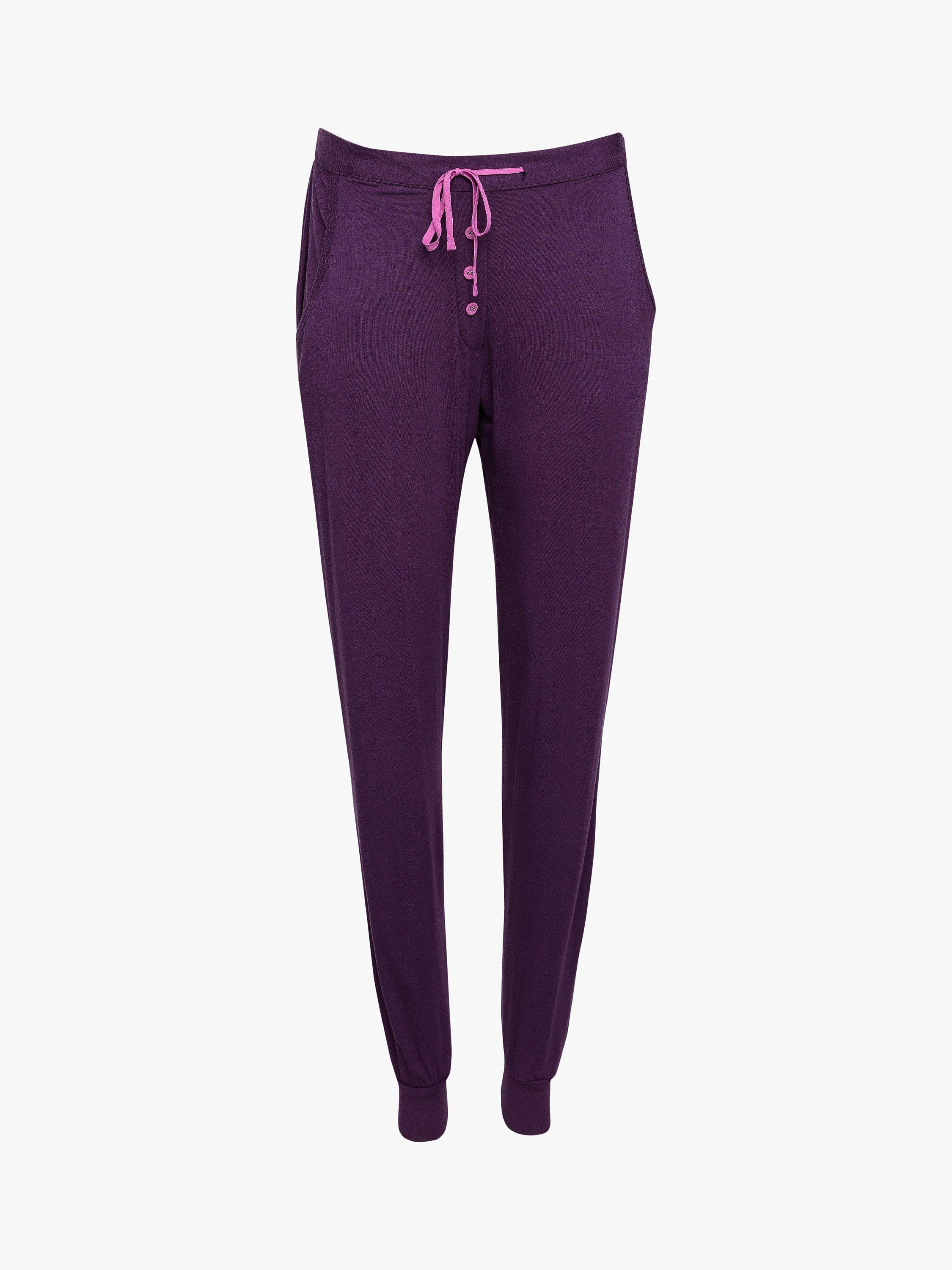 Product image 3 of 4, which shows Cyberjammies Clarissa Knit Pyjama Bottoms, Purple, 8