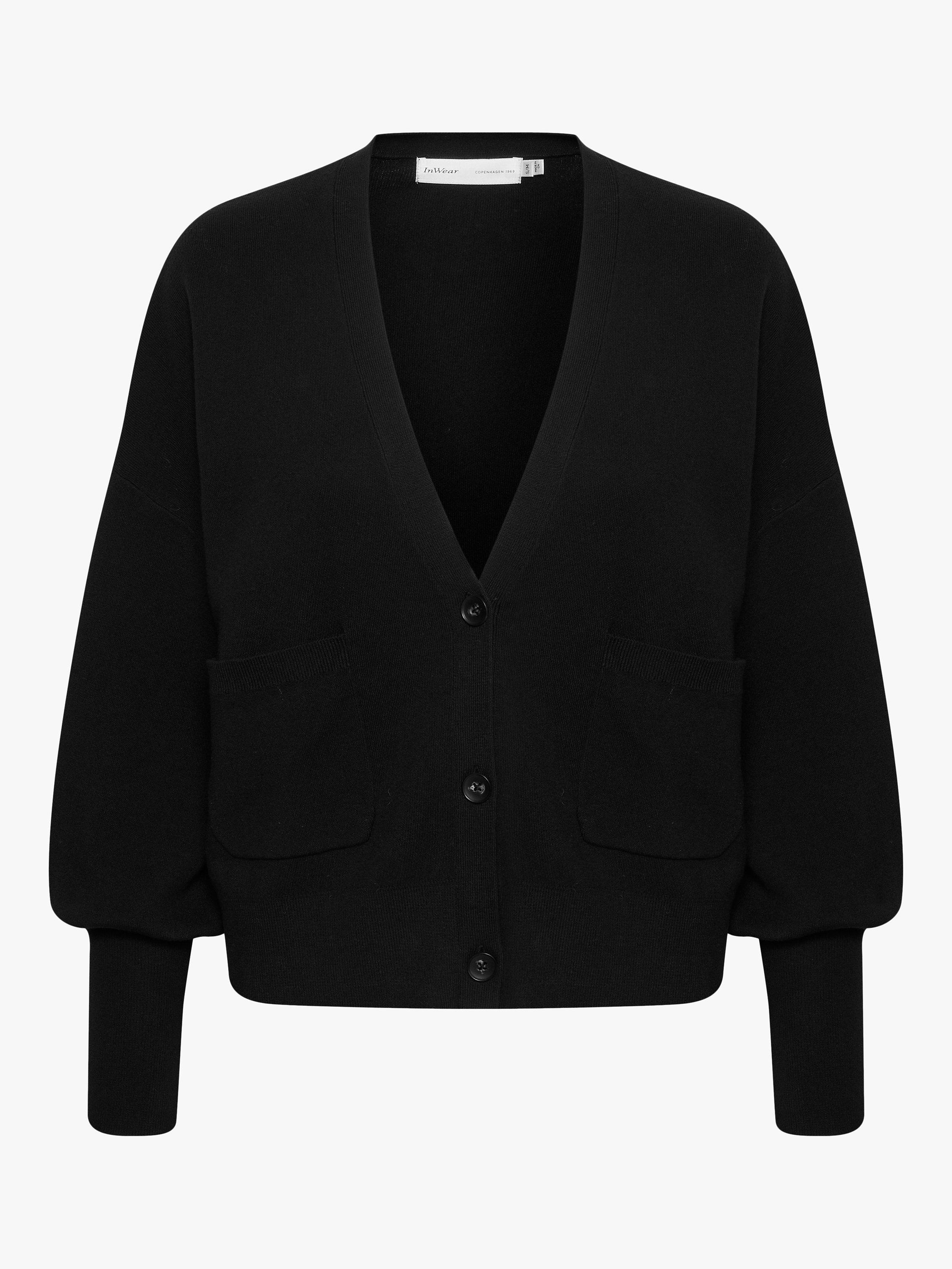 InWear Tenley Cotton Cardigan, Black
