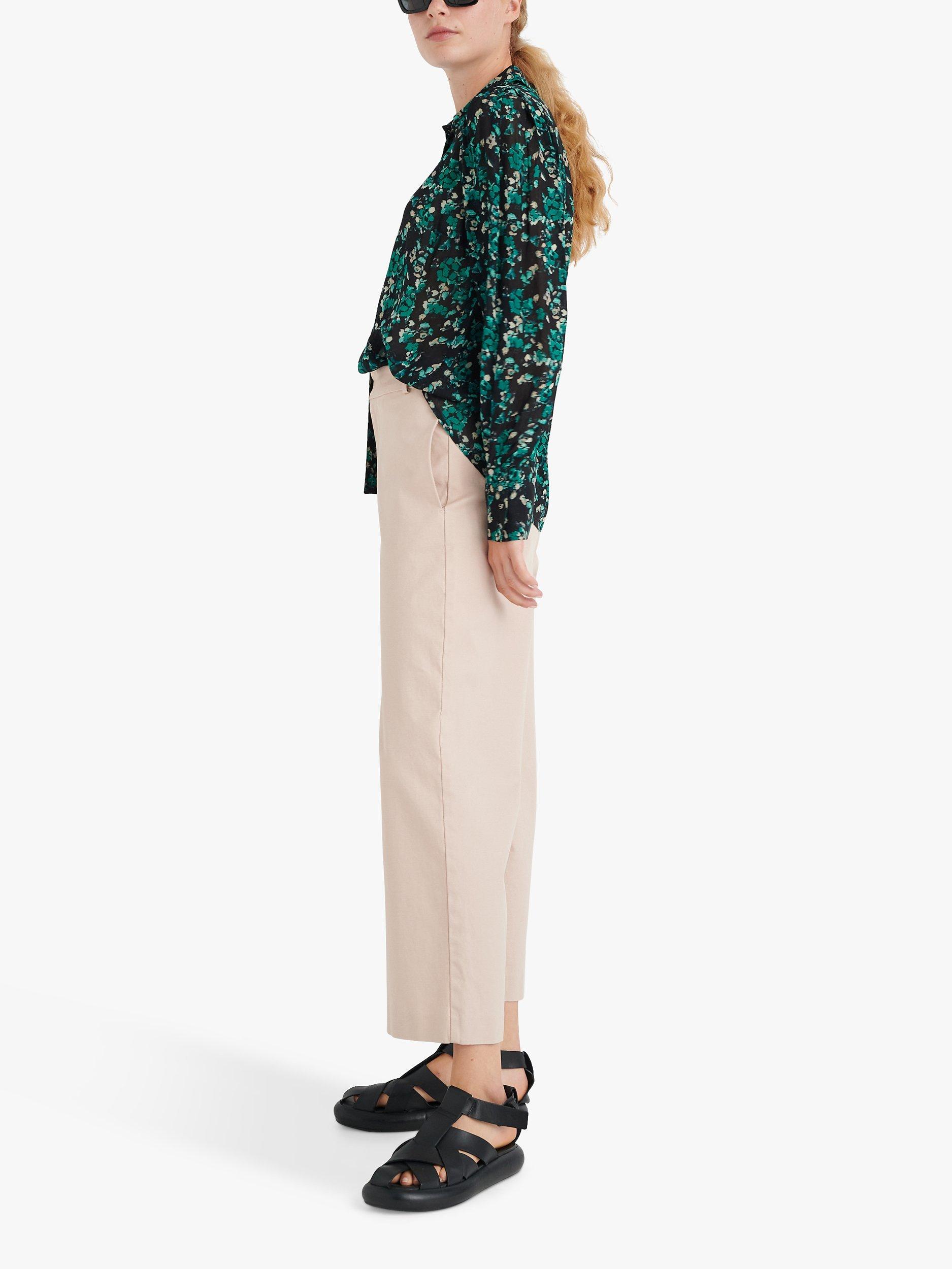 InWear Kirstie Floral Sheer Shirt, Green/Black