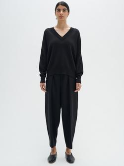 InWear Foster V-Neck Cotton Jumper - view 2, Black