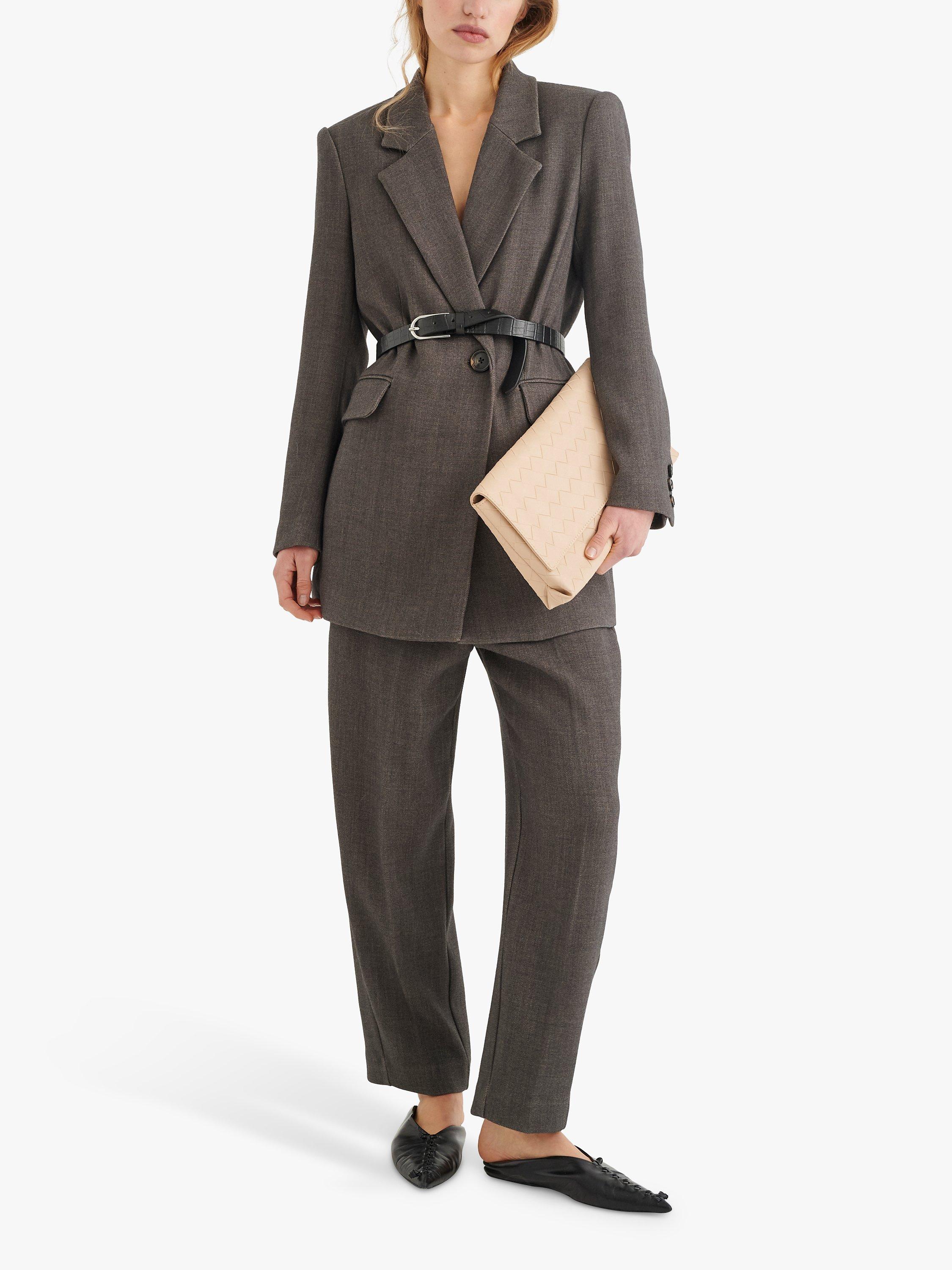 InWear Wren Suit Trousers, Brown Melange