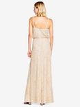 Adrianna Papell Sleeveless Blouson Beaded Gown